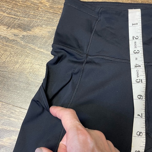 Lululemon Fast & Free Crop II *Nulux 19" Black Womens Size 4 Leggings Tights Gym - Picture 5 of 14